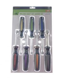 7 Piece Hollow-Shaft Nut Driver Set